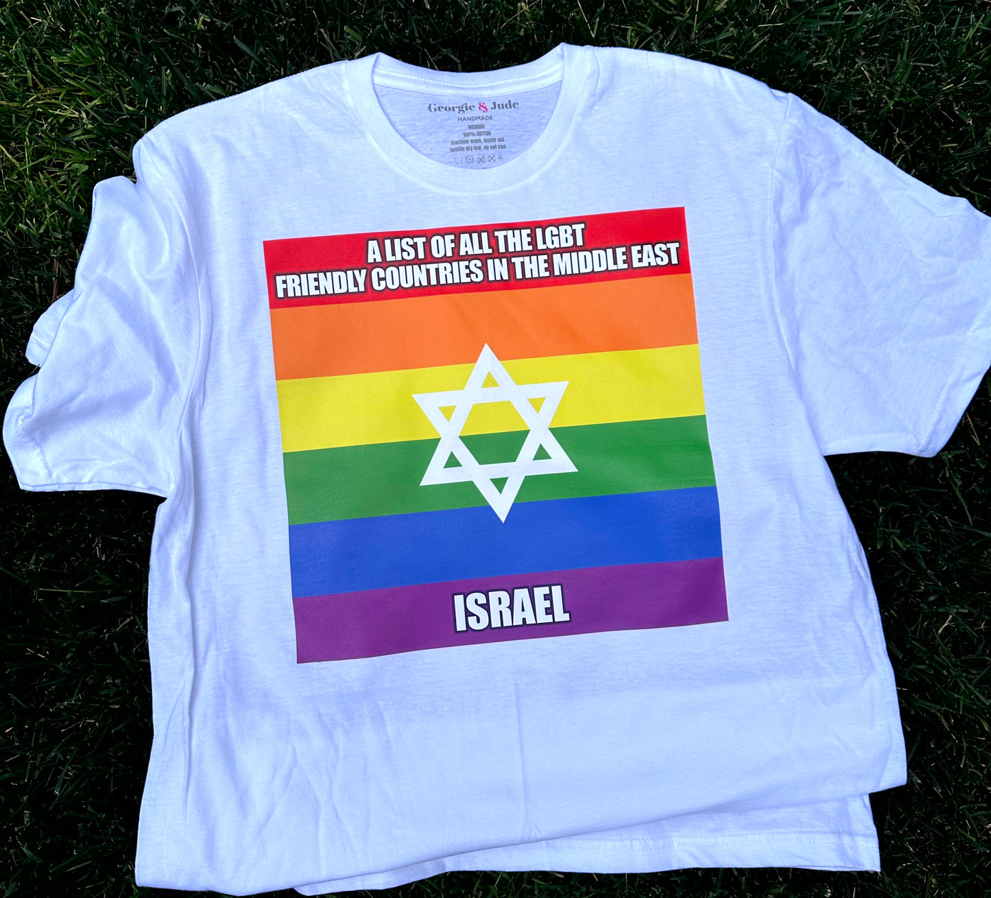 Short-Sleeve T-Shirt - A List Of LGBT-Friendly Countries in the Middle East Print!